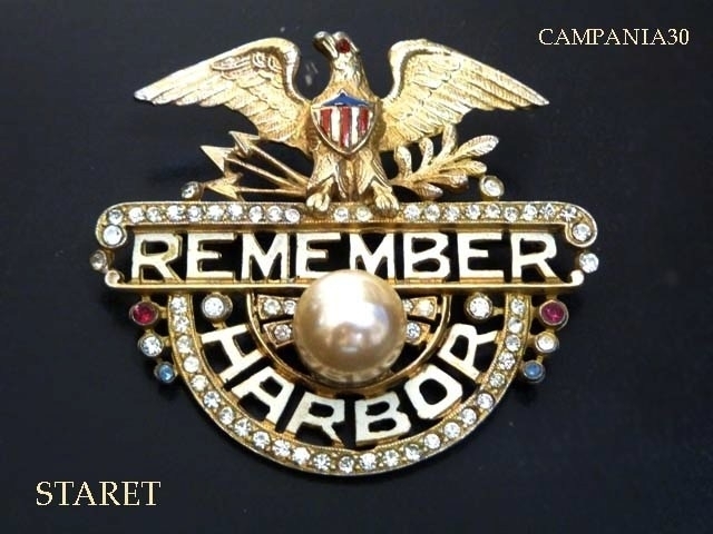 SB1634 - RARA SPILLA "REMEMBER PEARL HARBOR" STARET ANNI '40 - LE COLLEZIONI  DI CAMPANIA30