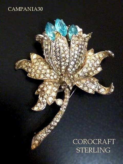 SB1664 - SPILLA FIORE "COROCRAFT" STERLING ANNI '40 - LE COLLEZIONI  DI CAMPANIA30