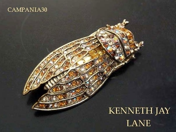 SB1709 - GRANDE SPILLA CICALA "KENNETH JAY LANE" ANNI 2000 - LE COLLEZIONI  DI CAMPANIA30